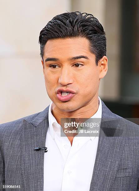 Mario Lopez is seen at The Grove on January 7, 2013 in Los Angeles, California.