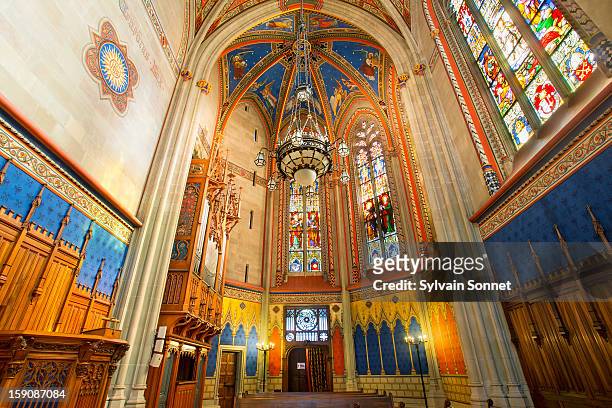 st pierre cathedral, the old town, geneva - st pierre cathedral geneva stock pictures, royalty-free photos & images