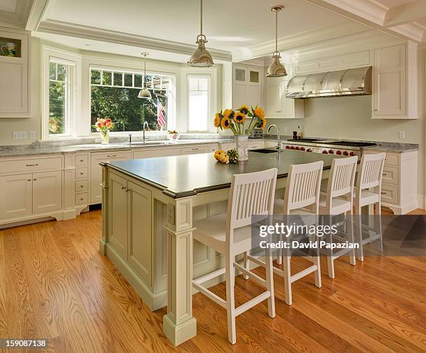 custom kitchen - traditional home interior stock pictures, royalty-free photos & images