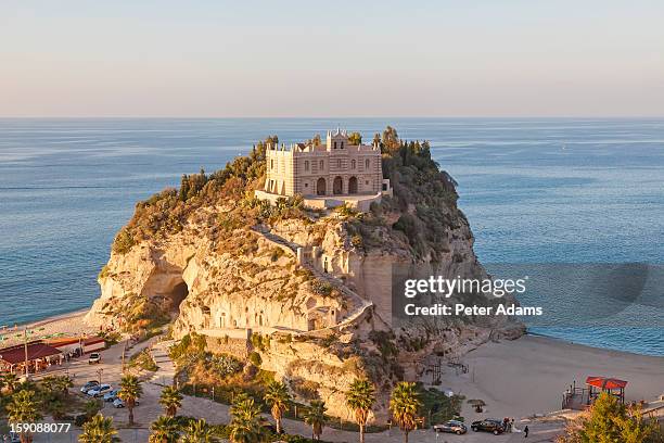 santa maria del isola monastery, tropea, calabria - calabria stock pictures, royalty-free photos & images