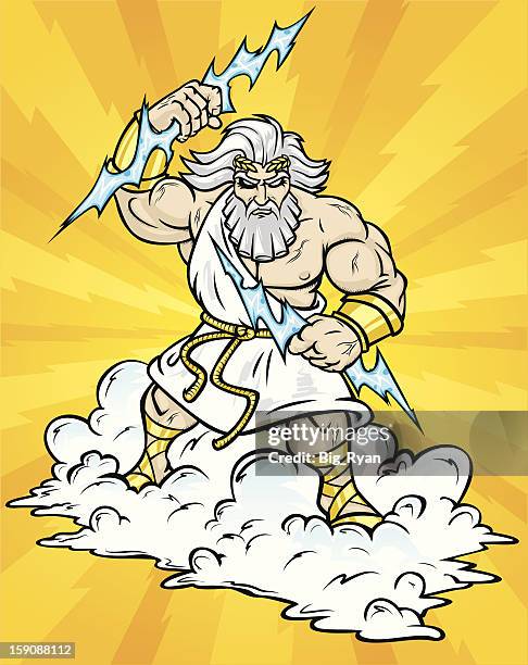 zeus - jupiter stock-grafiken, -clipart, -cartoons und -symbole