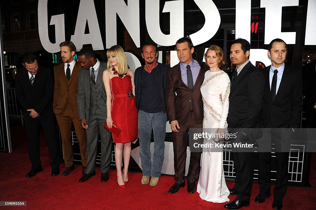 Premiere Of Warner Bros. Pictures' "Gangster Squad" - Red Carpet