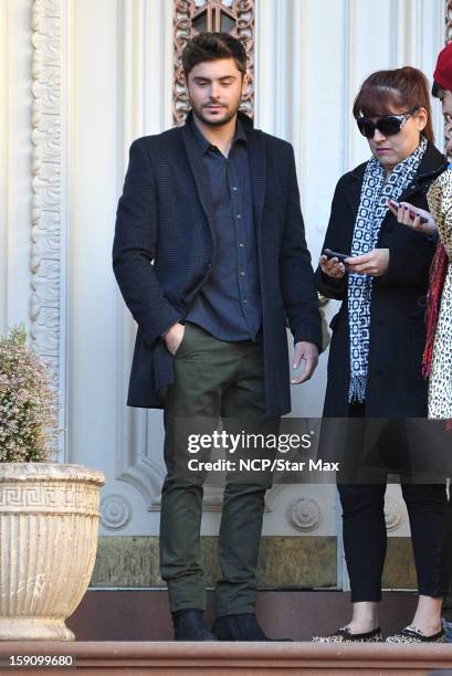 Actor Zac Efron as seen on January 7, 2013 in New York City.