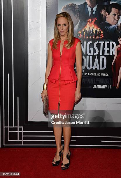 Actress Kim Raver arrives at Warner Bros. Pictures' 'Gangster Squad' premiere at Grauman's Chinese Theatre on January 7, 2013 in Hollywood,...
