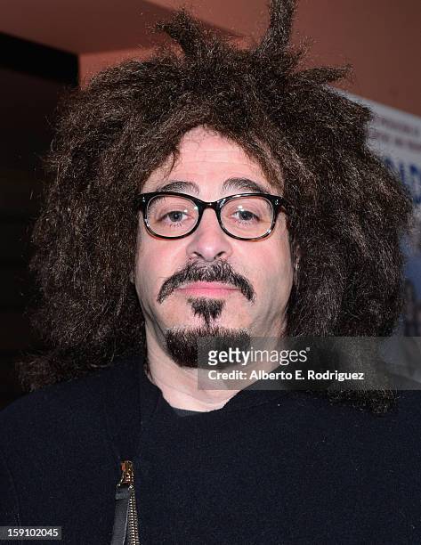 Singer Adam Duritz arrives to the premiere of Salient Media's "Freeloaders" at Sundance Cinema on January 7, 2013 in Los Angeles, California.