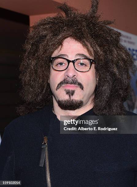 Singer Adam Duritz arrives to the premiere of Salient Media's "Freeloaders" at Sundance Cinema on January 7, 2013 in Los Angeles, California.