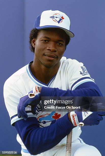 Tony Fernandez of the Toronto Blue Jays poses for this portrait before an Major League Baseball game circa 1986 at the SkyDome in Toronto, Ontario....