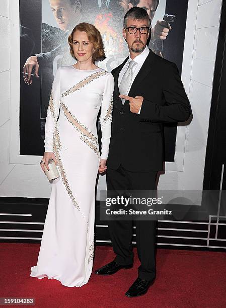 Mireille Enos arrives at the "Gangster Squad" - Los Angeles Premiere at Grauman's Chinese Theatre on January 7, 2013 in Hollywood, California.