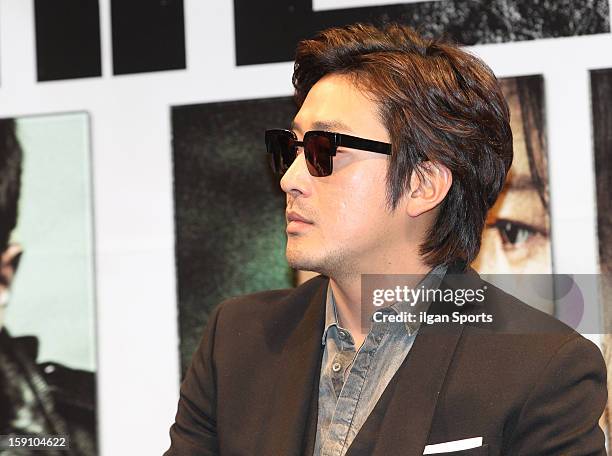 Ha Jung-Woo attends the 'The Berlin File' Press Conference at Apgujeong CGV on January 7, 2013 in Seoul, South Korea.