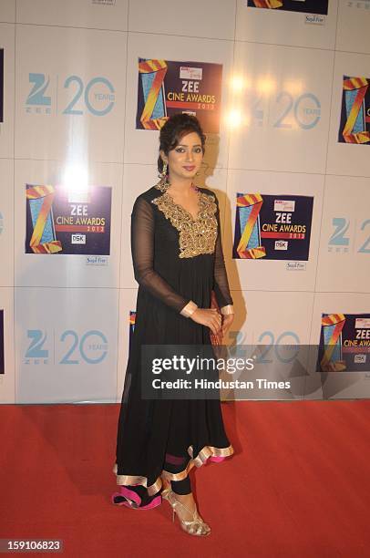 Indian bollywood singer Shreya Ghoshal attending Zee Cine Awards 2013 at Yash Raj Studio on January 6, 2013 in Mumbai, India.