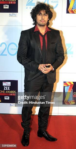 Indian bollywood singer Sonu Nigam attending Zee Cine Awards 2013 at Yash Raj Studio on January 6, 2013 in Mumbai, India.