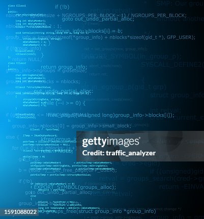 Blue Code Background High-Res Vector Graphic - Getty Images