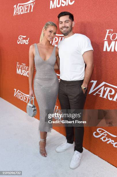 Hannah Godwin and Dylan Barbour at the Variety Power of Young Hollywood Event at NeueHouse Hollywood on August 10, 2023 in Hollywood, California.