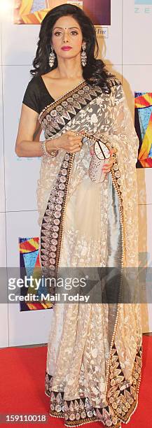 Sridevi at the Zee Cine Awards 2013, held in Mumbai on January 6, 2013.