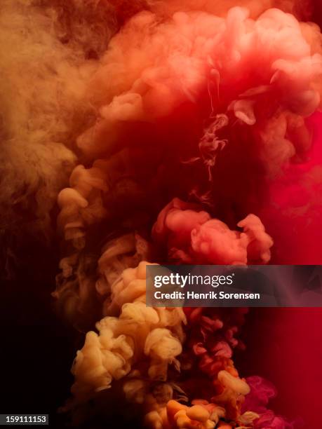 colored smoke - coloured smoke stock-fotos und bilder