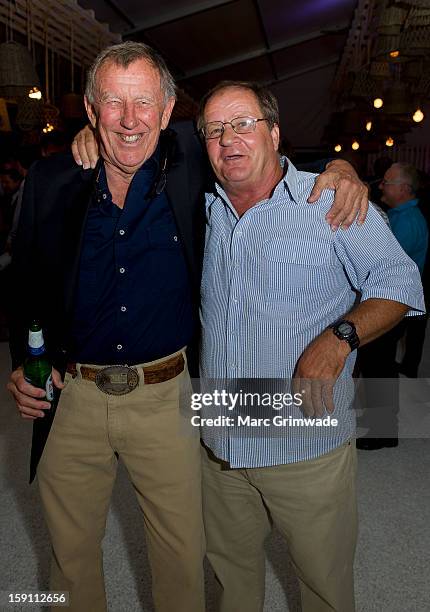 John Singleton and Tommy Raudonikis during the Magic Millions Opening Night cocktail party at Surfers Paradise on January 8, 2013 in Surfers...
