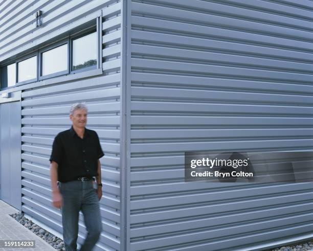 British industrial designer Sir James Dyson during a press interview at the Dyson company headquarters in Malmesbury, Wiltshire, 3rd September 1999....