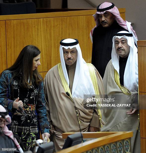 Kuwaiti Prime Minister Sheikh Jaber al-Mubarak al-Sabah , Kuwaiti Interior Minister Sheikh Ahmad al-Hmoud al-Sabah , Kuwaiti Minister of Planning and...