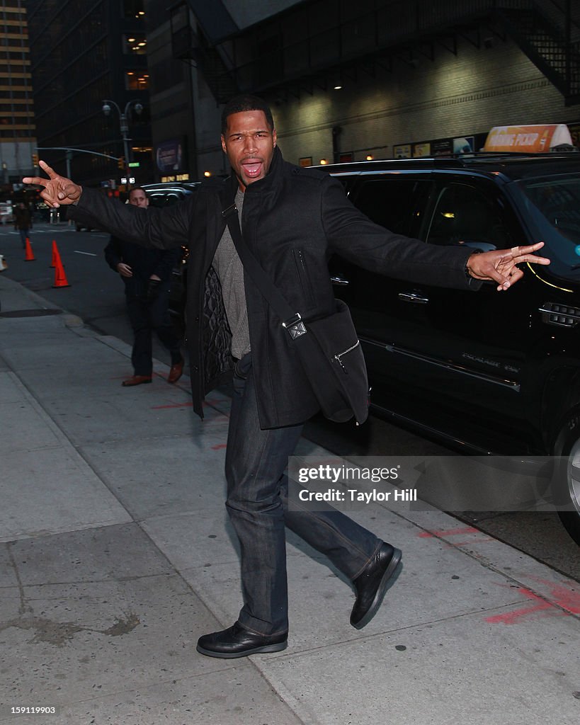 Celebrities Visit "Late Show With David Letterman" - January 7, 2013