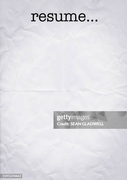 blank resume - getting started stock pictures, royalty-free photos & images