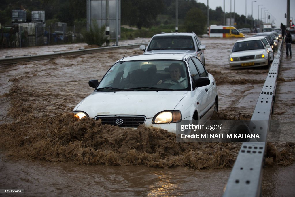 ISRAEL-WEATHER-FLOODS