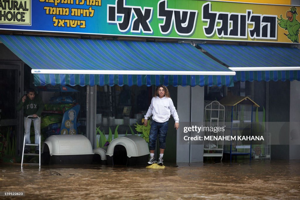 ISRAEL-WEATHER-FLOODS