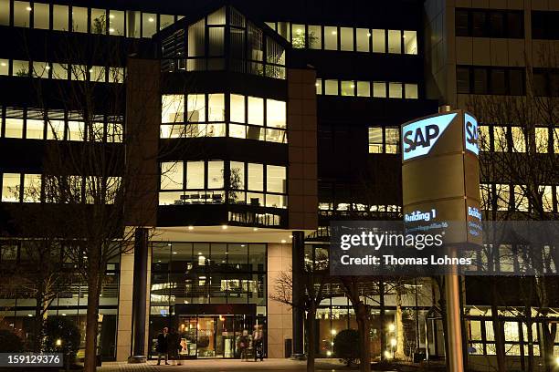 General view of the headquarters of SAP AG, Germany's largest software company on January 8, 2013 in Walldorf, Germany. The software giant plans to...