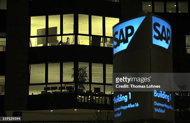 General view of the headquarters of SAP AG, Germany's largest software company on January 8, 2013 in Walldorf, Germany. The software giant plans to...
