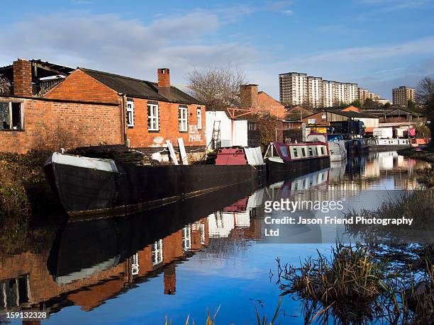 england, west midlands, stourbridge canal. - birmingham west midlands stock pictures, royalty-free photos & images