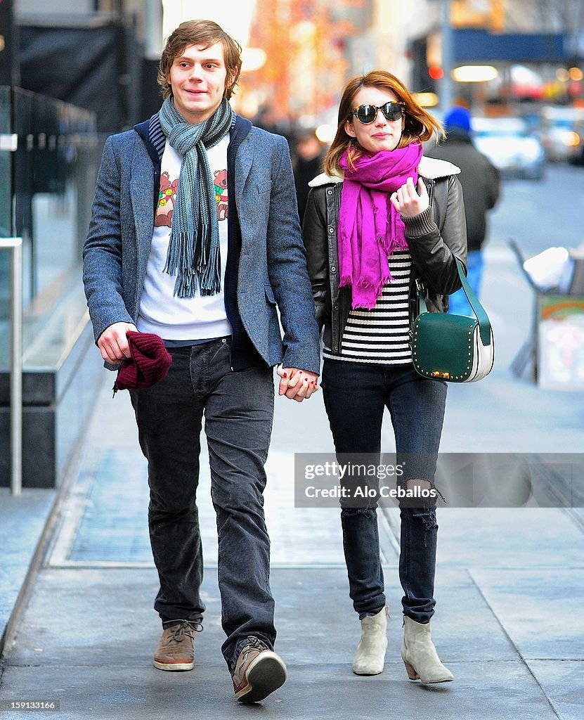 Celebrity Sightings In New York City - January 8, 2013