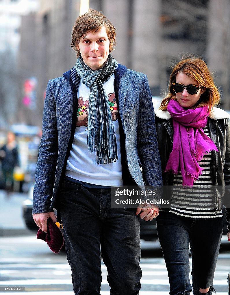 Celebrity Sightings In New York City - January 8, 2013