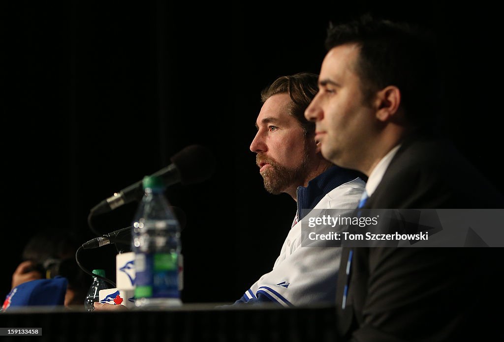 Toronto Blue Jays Introduce R.A. Dickey