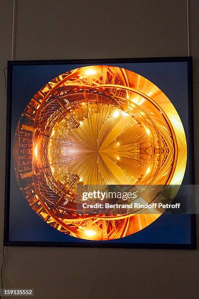 Photograph by Charles Maze is displayed during the 'Sorcieres' exhibition preview at Galerie Pierre Passebon on January 8, 2013 in Paris, France.