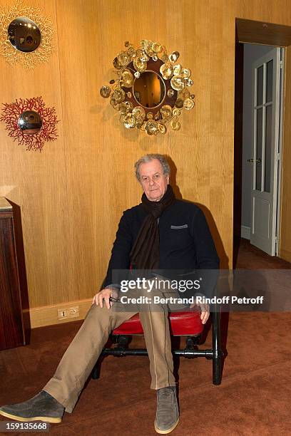 Interior decorator Jacques Grange attends the 'Sorcieres' exhibition preview at Galerie Pierre Passebon on January 8, 2013 in Paris, France.