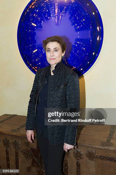 Journalist and author Natasha Fraser attends the 'Sorcieres' exhibition preview at Galerie Pierre Passebon on January 8, 2013 in Paris, France.