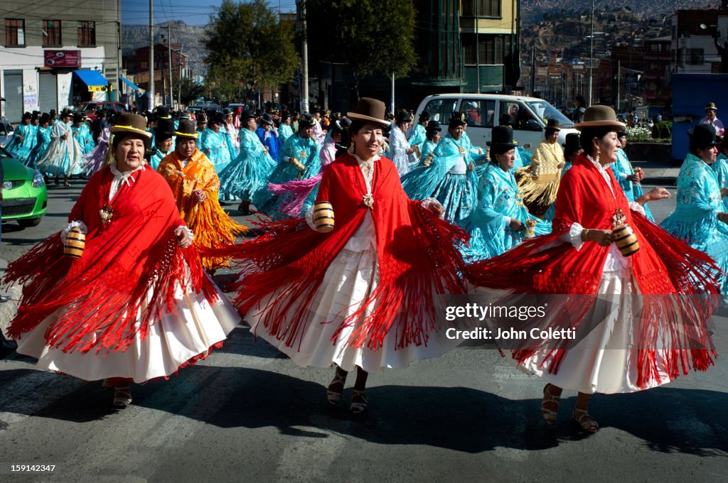 Dancing Cholitas, La Paz, Bolivia