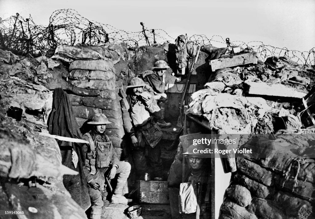 World War I English Trench