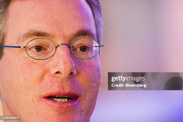 Paul Jacobs, chairman and chief executive officer of Qualcomm Inc., speaks during an interview at the 2013 Consumer Electronics Show in Las Vegas,...