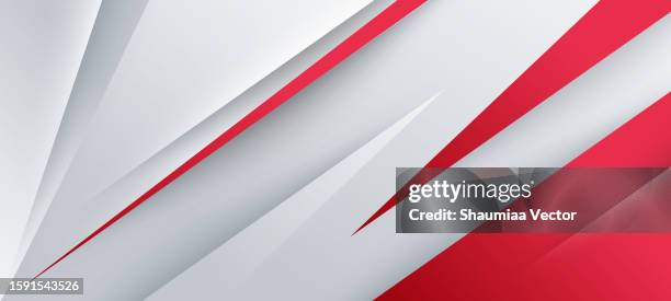 ilustraciones, imágenes clip art, dibujos animados e iconos de stock de fondo abstracto rojo y blanco moderno con capa superpuesta 3d y diseño de estilo de arte cortado en papel - bandera indonesia