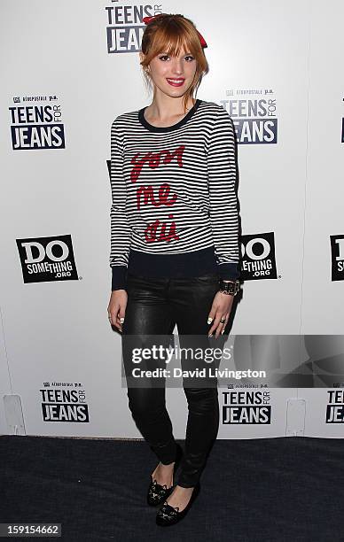 Actress Bella Thorne attends DoSomething.org and Aeropostale celebrating the launch of the 6th Annual "Teens For Jeans" campaign hosted by Chloe...