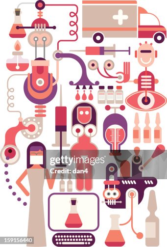 Medical Laboratory Vector Illustration High-Res Vector Graphic - Getty ...