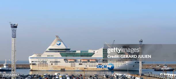 The ferry "Napoleon-Bonaparte" of French SNCM company which hit a dock late October in the port of Marseille, southern France, during a violent gale,...