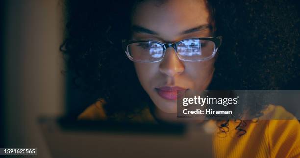 programming, tablet and cyber security with woman in office for research, software or coding. mockup, developer and technology with face of female programmer for it, internet or digital agency banner - network security stock pictures, royalty-free photos & images