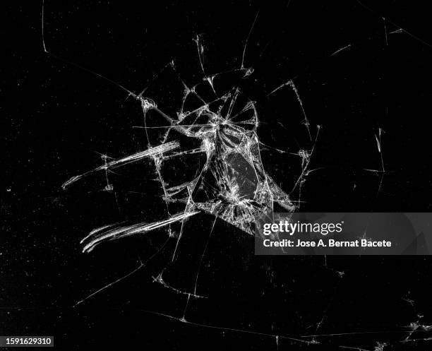 flat screen television with broken glass or panel. - sliver stock pictures, royalty-free photos & images