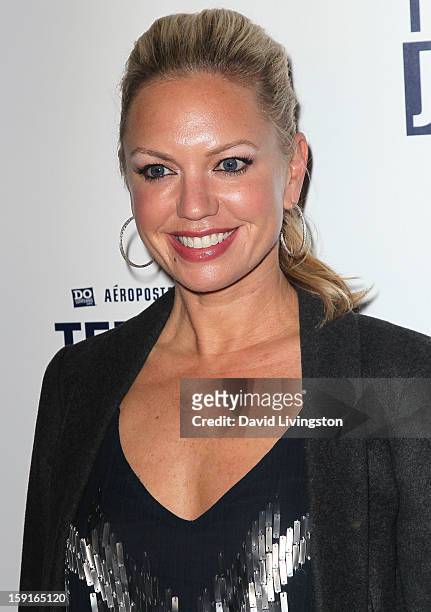 Actress Barret Swatek attends DoSomething.org and Aeropostale celebrating the launch of the 6th Annual "Teens For Jeans" campaign hosted by Chloe...