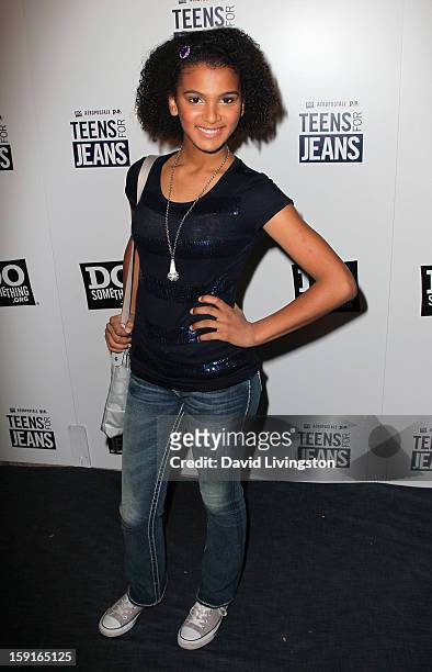 Actress Erika Tascon attends DoSomething.org and Aeropostale celebrating the launch of the 6th Annual "Teens For Jeans" campaign hosted by Chloe...