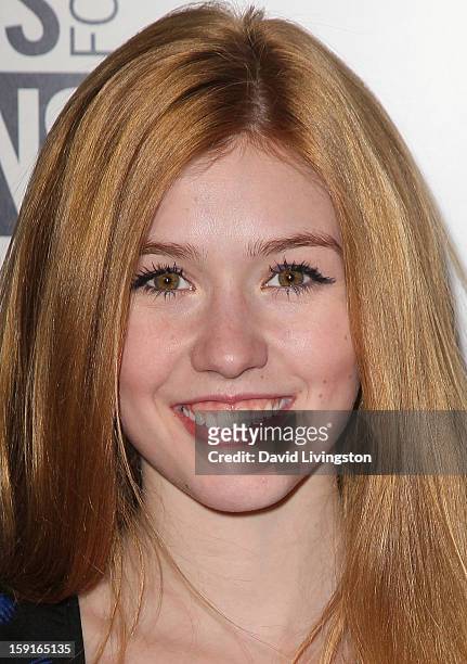 Actress Katherine McNamara attends DoSomething.org and Aeropostale celebrating the launch of the 6th Annual "Teens For Jeans" campaign hosted by...