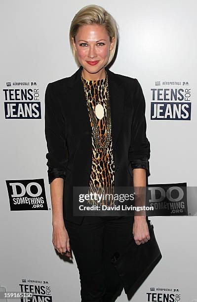 Actress Desi Lydic attends DoSomething.org and Aeropostale celebrating the launch of the 6th Annual "Teens For Jeans" campaign hosted by Chloe Moretz...