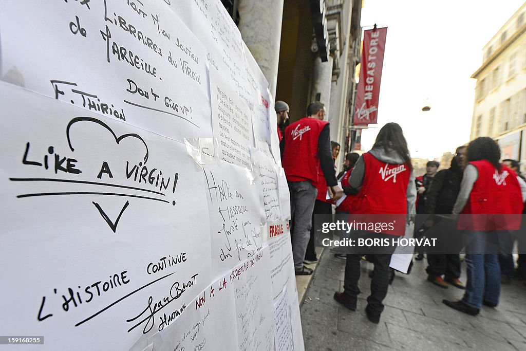 FRANCE-RETAIL-VIRGIN-LABOUR-LAYOFFS