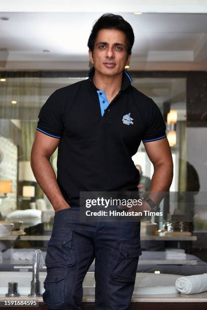 Bollywood actor Sonu Sood poses during an interview with HT City, on May 2, 2019 in New Delhi, India.